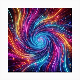 Abstract Psychedelic Swirl Canvas Print