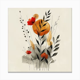 Watercolor Flower Painting 1 Canvas Print