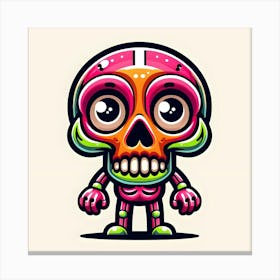 Day Of The Dead Skull 17 Canvas Print