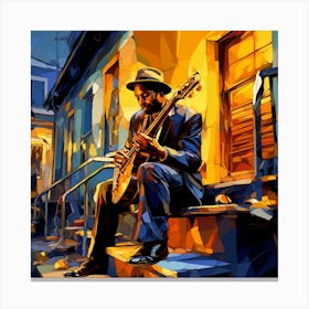 Jazz Musician 99 Canvas Print