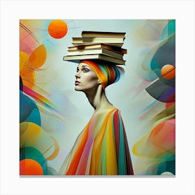 Intellectual Beauty in a World of Abstract Art Canvas Print