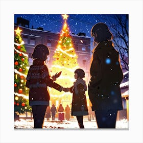 Leonardo Anime Xl Funny Christmas 1 Canvas Print