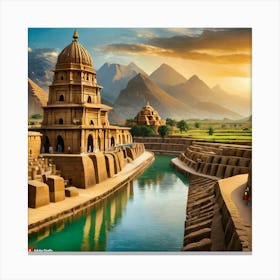 Firefly The People Of The Indus Valley Civilization Lived In Well Planned Cities With Advanced Infra Canvas Print