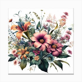 Beautiful Floral Bouquet Canvas Print