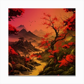 Asian Landscape Canvas Print