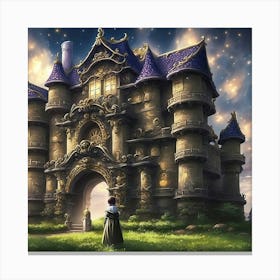 The magical castle of enchanted dreams Canvas Print