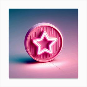 Neon Star 2 Canvas Print