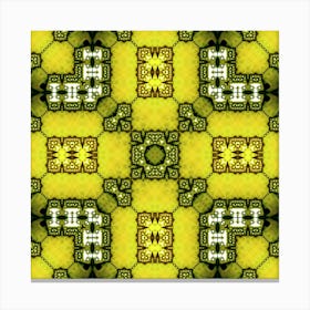 A Pattern Of Modern Lime 1 Canvas Print