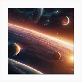 Space - Space Stock Videos & Royalty-Free Footage Canvas Print