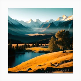 Mountain Land 1 Canvas Print