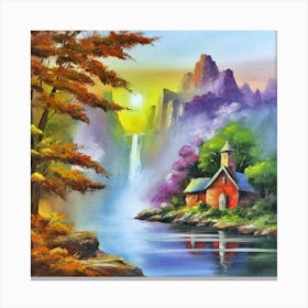 Multicolored landscape. 11 Canvas Print