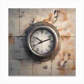 Wall Clock Canvas Print