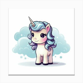 Cute Unicorn 325 Canvas Print