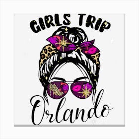 Girls Trip Orlando 2023 Women Weekend Birthday Party Squad Canvas Print