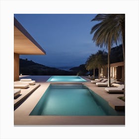 Ibiza Villa Canvas Print