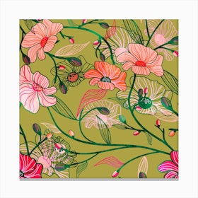 Two Floral Canvas Print