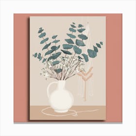 Eucalyptus Vase 1 Canvas Print