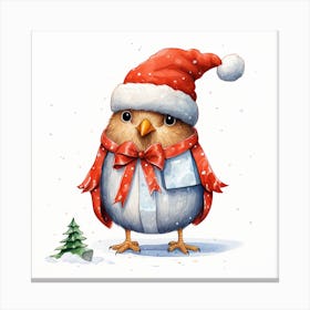 Santa Bird 1 Canvas Print