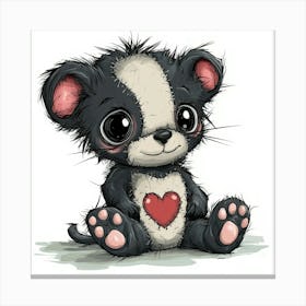 Patchwork Cartoon Baby Tasmanian Devil 1 Stampe su tela