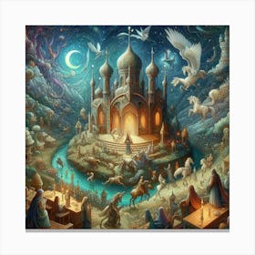 "Castle Pegasus" Moon Manors Collection [Risky Sigma] Canvas Print