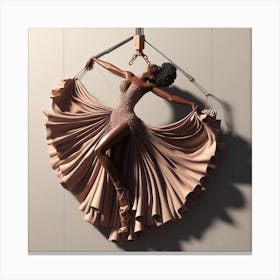 Dancer On A Swing Canvas Print