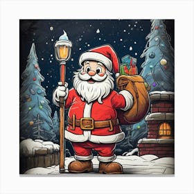 Christmas Santa 1 Canvas Print