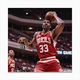 Hakeem Olajuwon AI Canvas Print