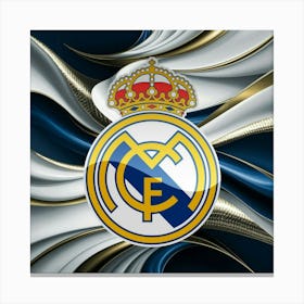 Real Madrid CF Logo Wall Art Canvas Print