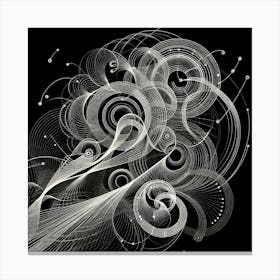 Abstract Swirls Canvas Print