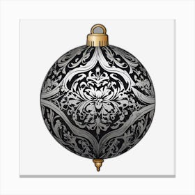 Gothic Inspired Style Christmas Bauble Canvas Print