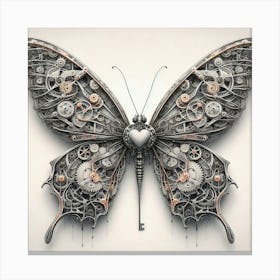 Dead Butterfly Art Canvas Print