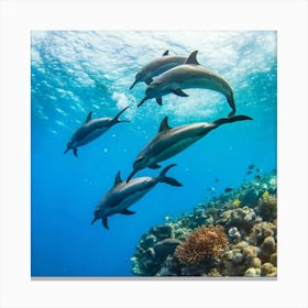 Swimming Art 5 Canvas Print