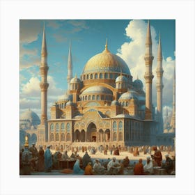 Blue Mosque Canvas Print