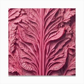 Red Cabbage Leaf Canvas Print
