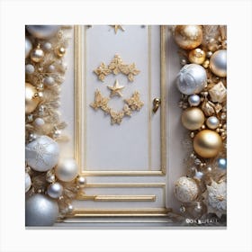 Christmas Door 151 Canvas Print