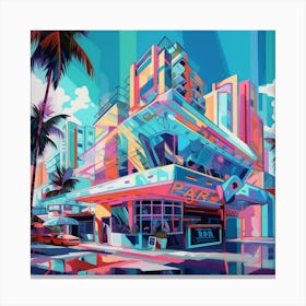 Neon City 4 Canvas Print