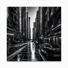 Rainy Day In New York City Canvas Print