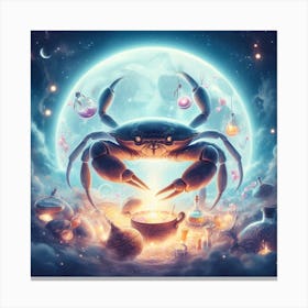 A zodiac sign cancer crab Canvas Print