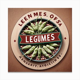 Legumes As A Logo (13) Canvas Print