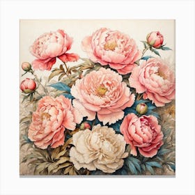 Peonies 2 Canvas Print