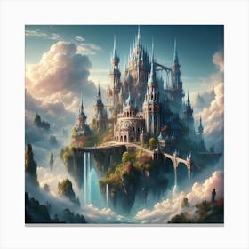 Castle In The Clouds 4 Canvas Print