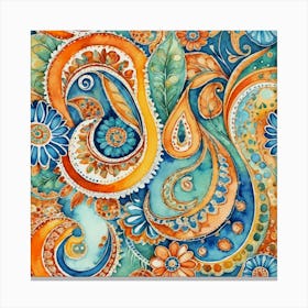 Paisley 8 Canvas Print