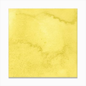 Yellow Watercolor Texture Canvas Print