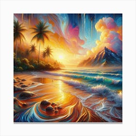 Someshere In The Pacific Canvas Print