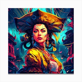 Pirate Girl 1 Canvas Print