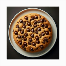 Chocolate Chip Cookie Canvas Print