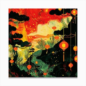 Chinese Lanterns 2 Canvas Print