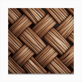 Woven Basket Background 1 Canvas Print