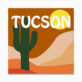 Tucson Bold Illustration Canvas Print