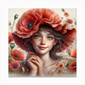 Poppy Girl 4 Canvas Print